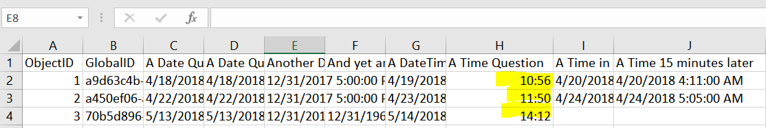 After exported to *.csv, the field is no longer in UTC+7.